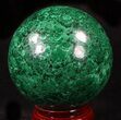 Gorgeous Polished Malachite Sphere - Congo #39404-1
